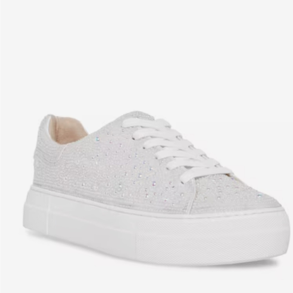 Betsey Johnson Sutton Highwall Bling Platform Sneaker